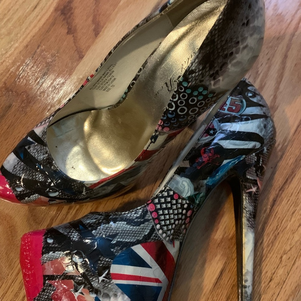 British Invasion Heels Size 10 Elle style Platform shoes by Wild Rose